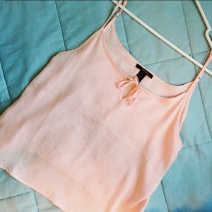 Bow-Tie Pink Tank Top